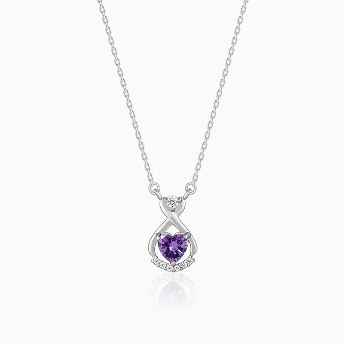 Silver Perennial Love Pendant With Link Chain