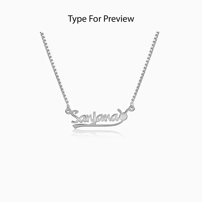 Silver Personalised Bunny Necklace - Image 2