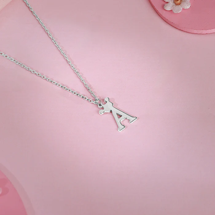 Silver Personalised Crown Initial Pendant - Image 2
