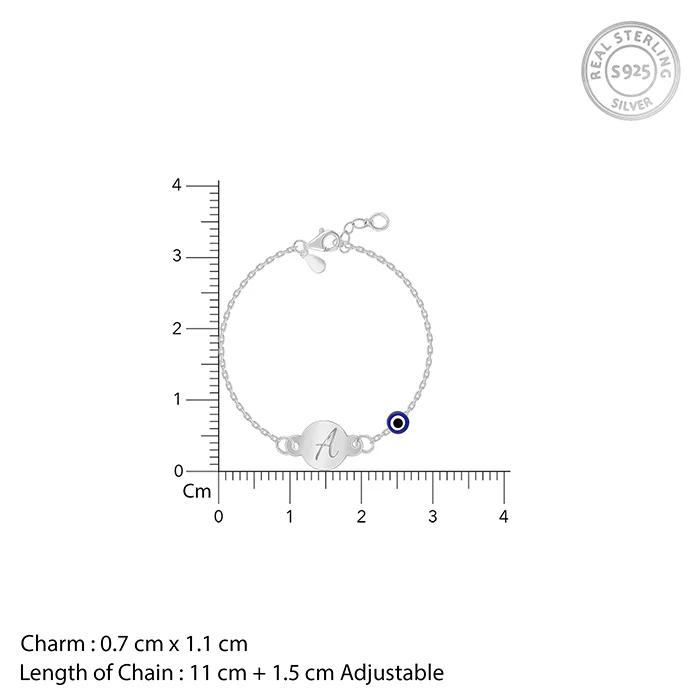 Silver Personalised Envy Gaze Kids Bracelet (0 - 2 Years) - Image 4