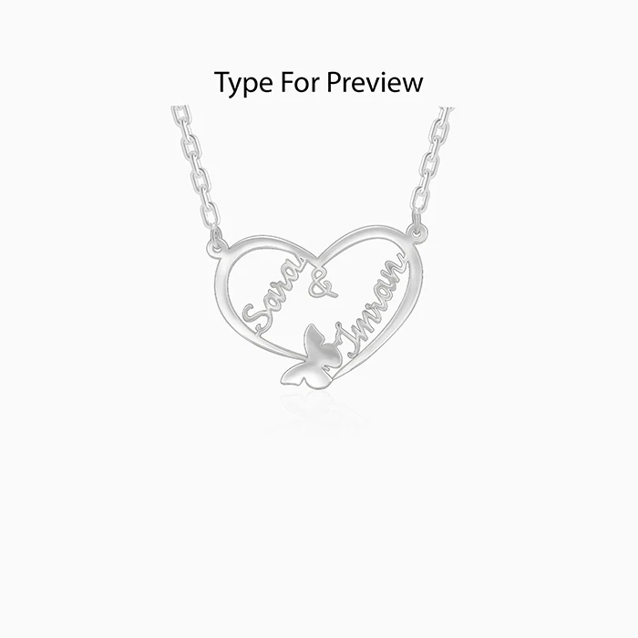 Silver Personalised Forever Yours Pendant - Image 2