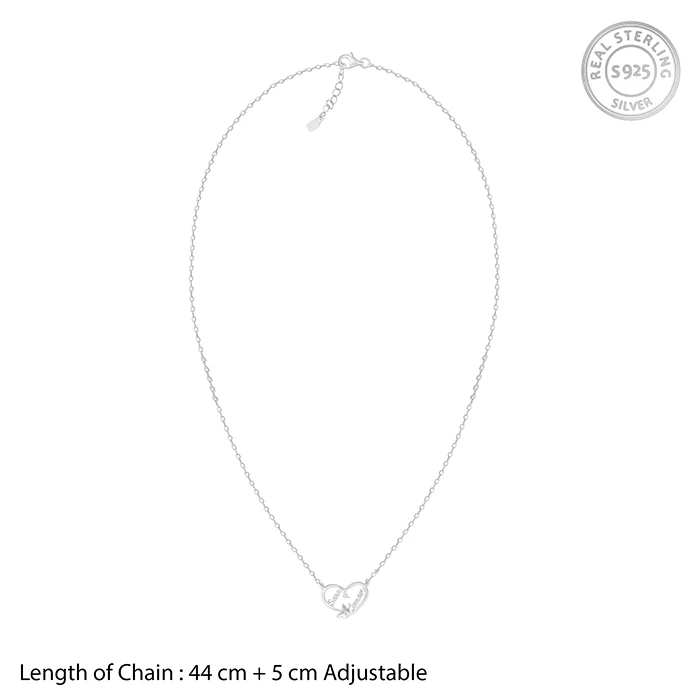 Silver Personalised Forever Yours Pendant - Image 6