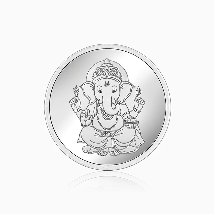 Silver Personalised Ganesha Coin- 30g - Image 2