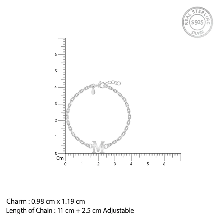 Silver Personalised Initial Kids Bracelet (0 - 2 Years) - Image 4