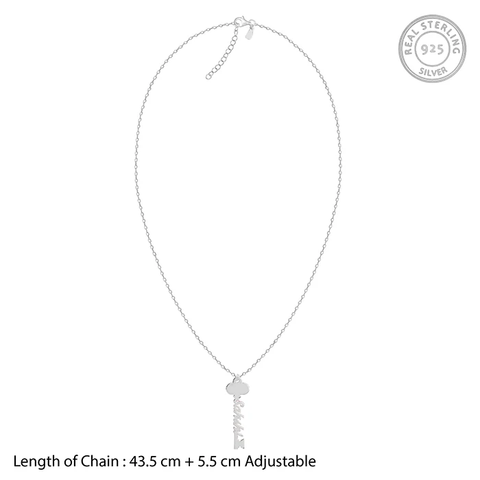 Silver Personalised Key Pendant - Image 5
