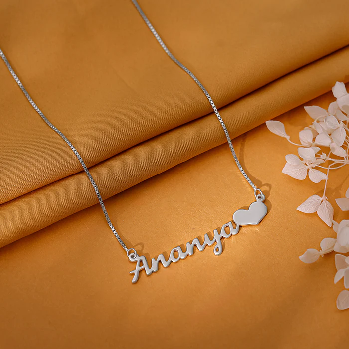 Silver Personalised Love Pendant - Image 3