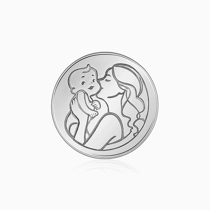 Silver Personalised Mother's Love Coin
