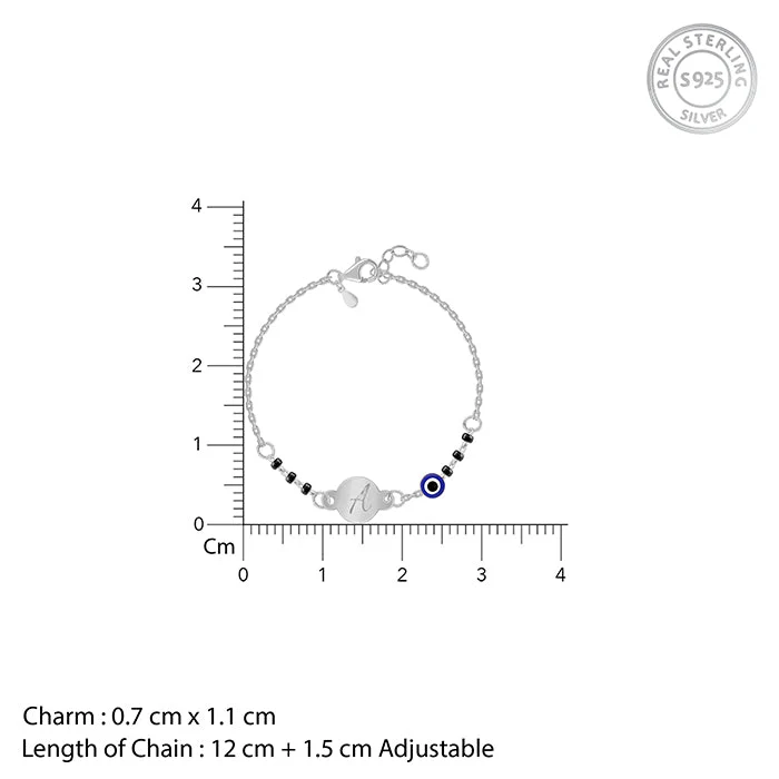 Silver Personalised Nazariya Kids Bracelet (0 - 2 Years) - Image 4