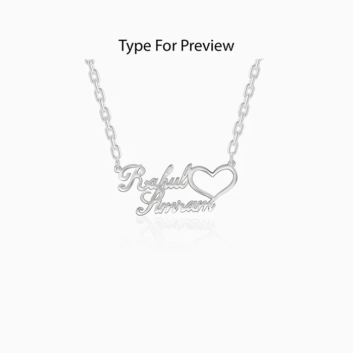 Silver Personalised Precious Sweetheart Pendant - Image 2