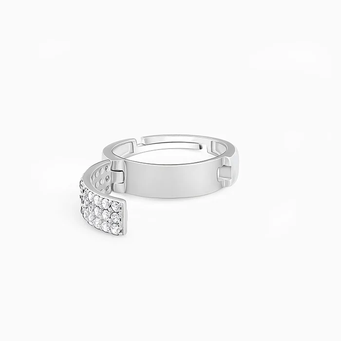 Silver Playful Flip Ring (Size 12) - Image 2