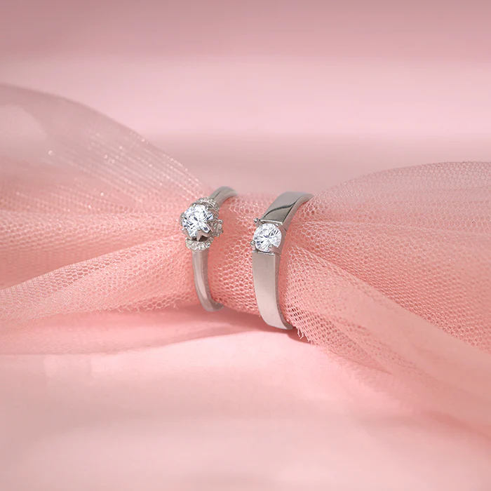 Silver Power Pair Couple Bands - Image 2