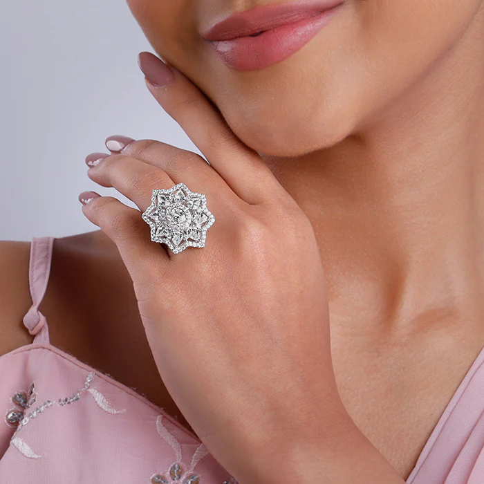 Silver Precious Petals Ring - Image 4