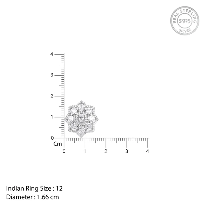 Silver Precious Petals Ring - Image 5
