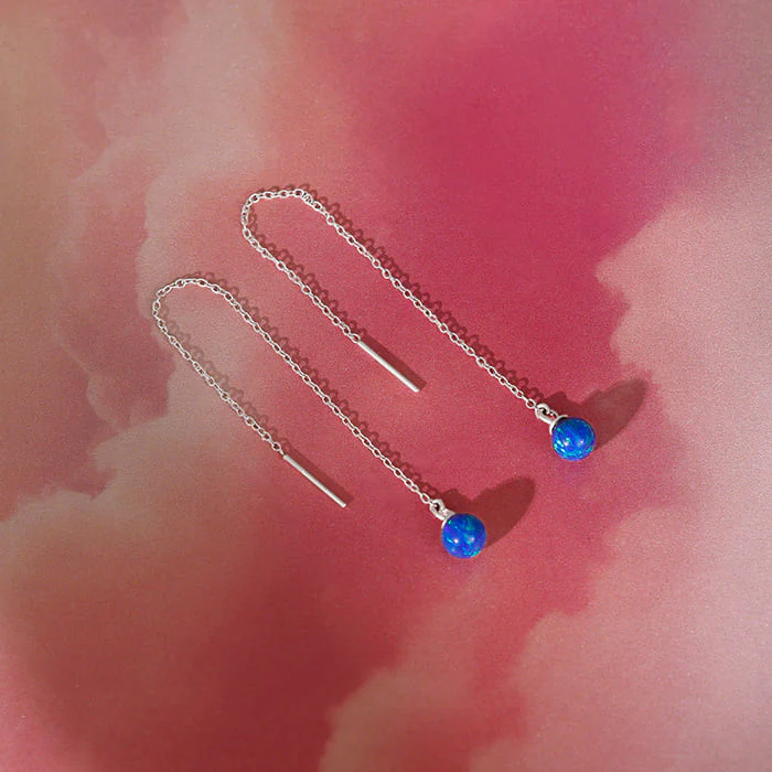 Silver Pretty You Sui Dhaga Earrings - Image 2