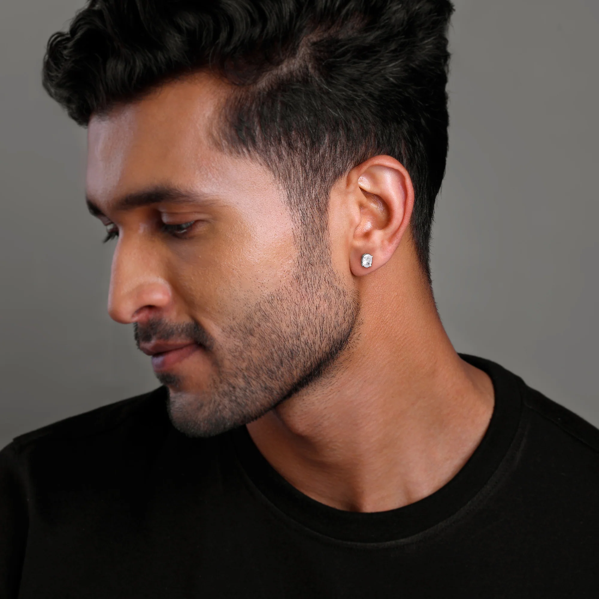 Silver Pristine Stud For Him - Image 5