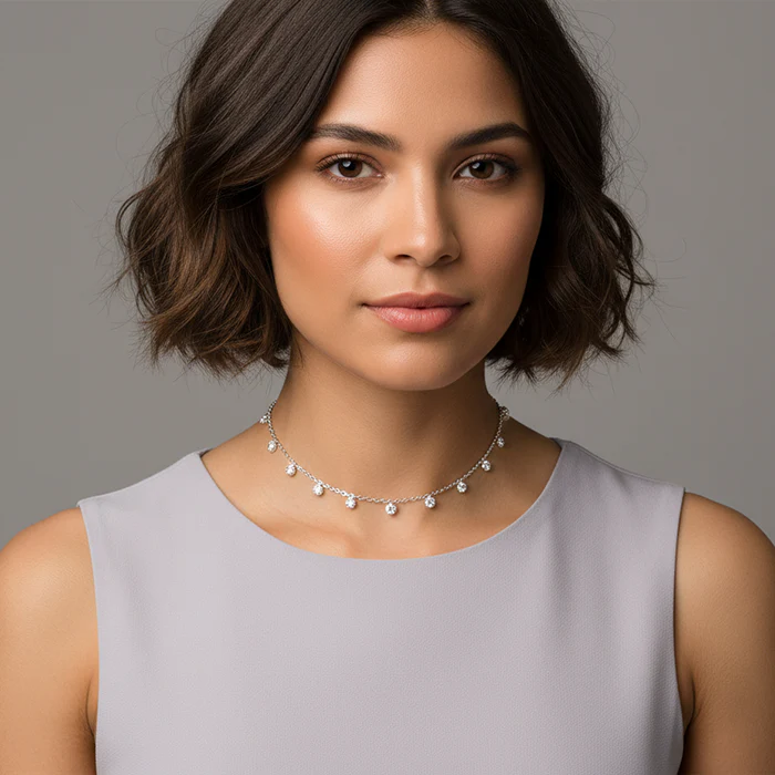 Anushka Sharma Silver Queens Necklace - Image 4
