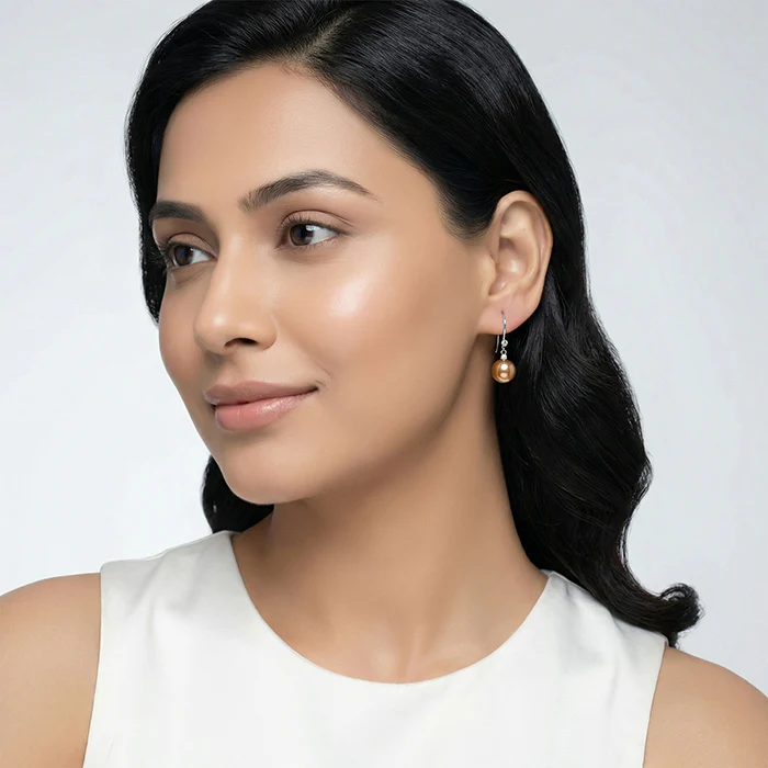 Silver Rachel Pearl Drop Earrings - Image 3