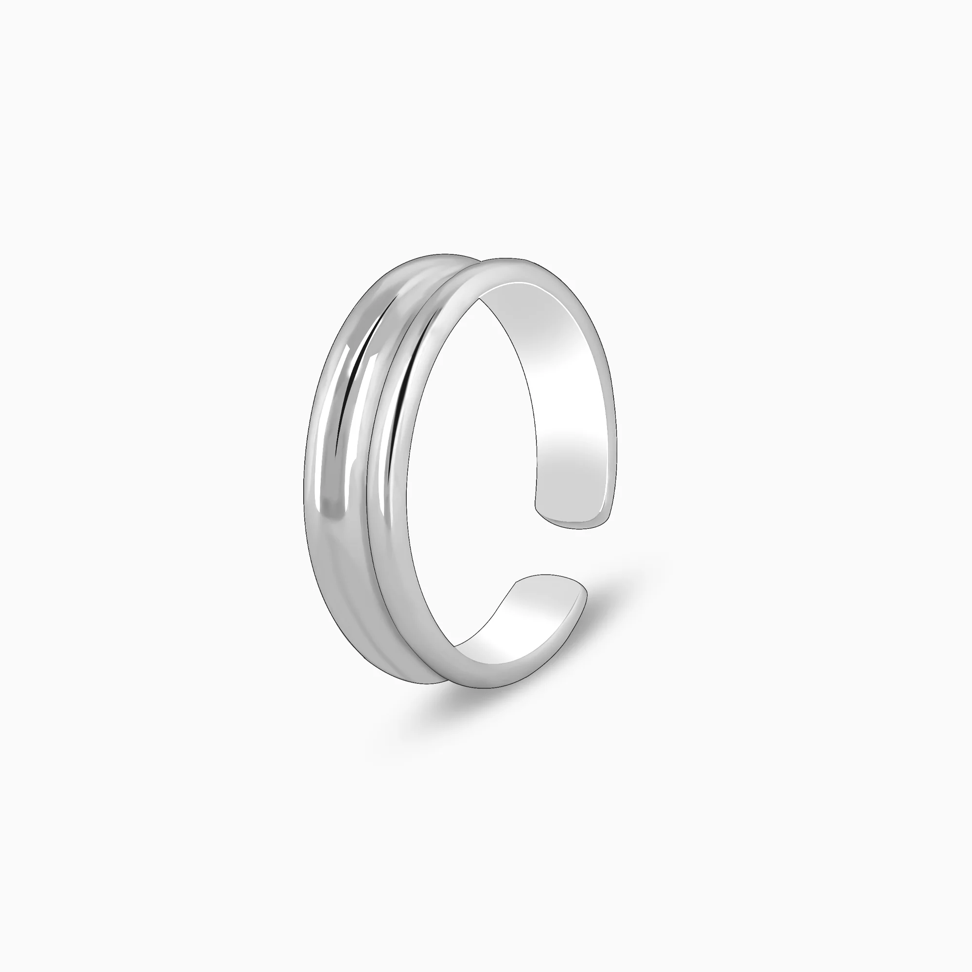 Silver Radiance Wrap Toe Rings - Image 4