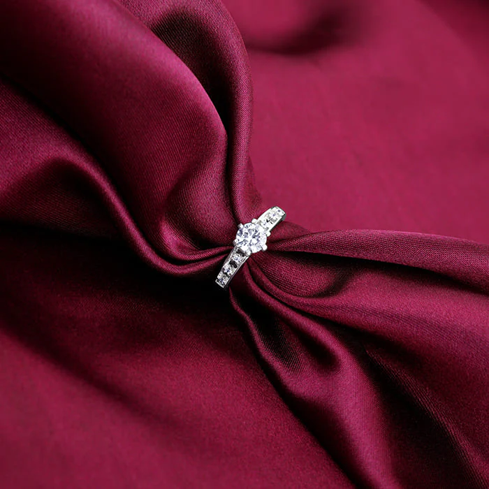 Silver Refined Solitaire Ring - Image 2
