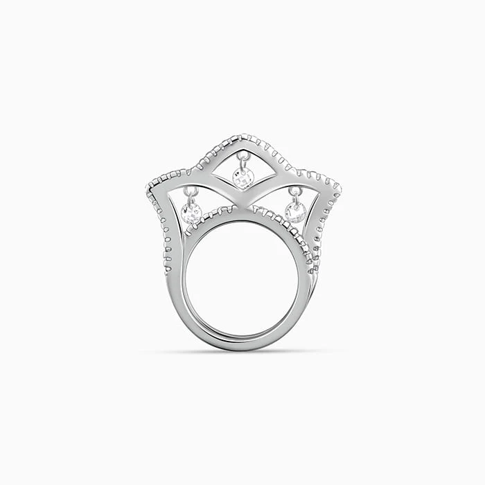 Silver Regal Crown Ring - Image 4