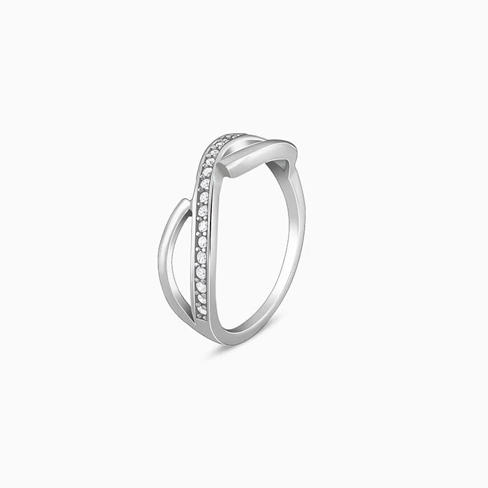 Silver Ripple Ring - Image 4