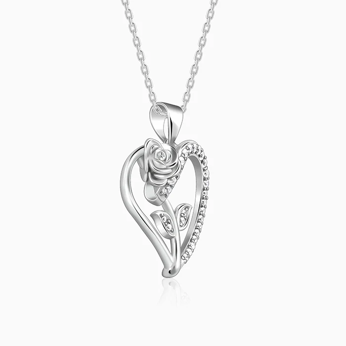 Silver Rooted in Love Pendant With Link Chain - Image 4