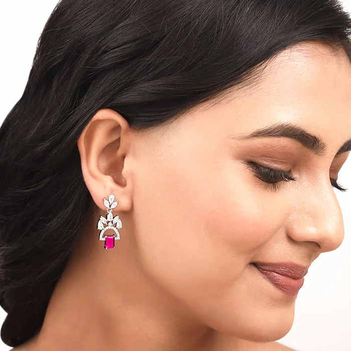Silver Royale Dangler Earrings - Image 3