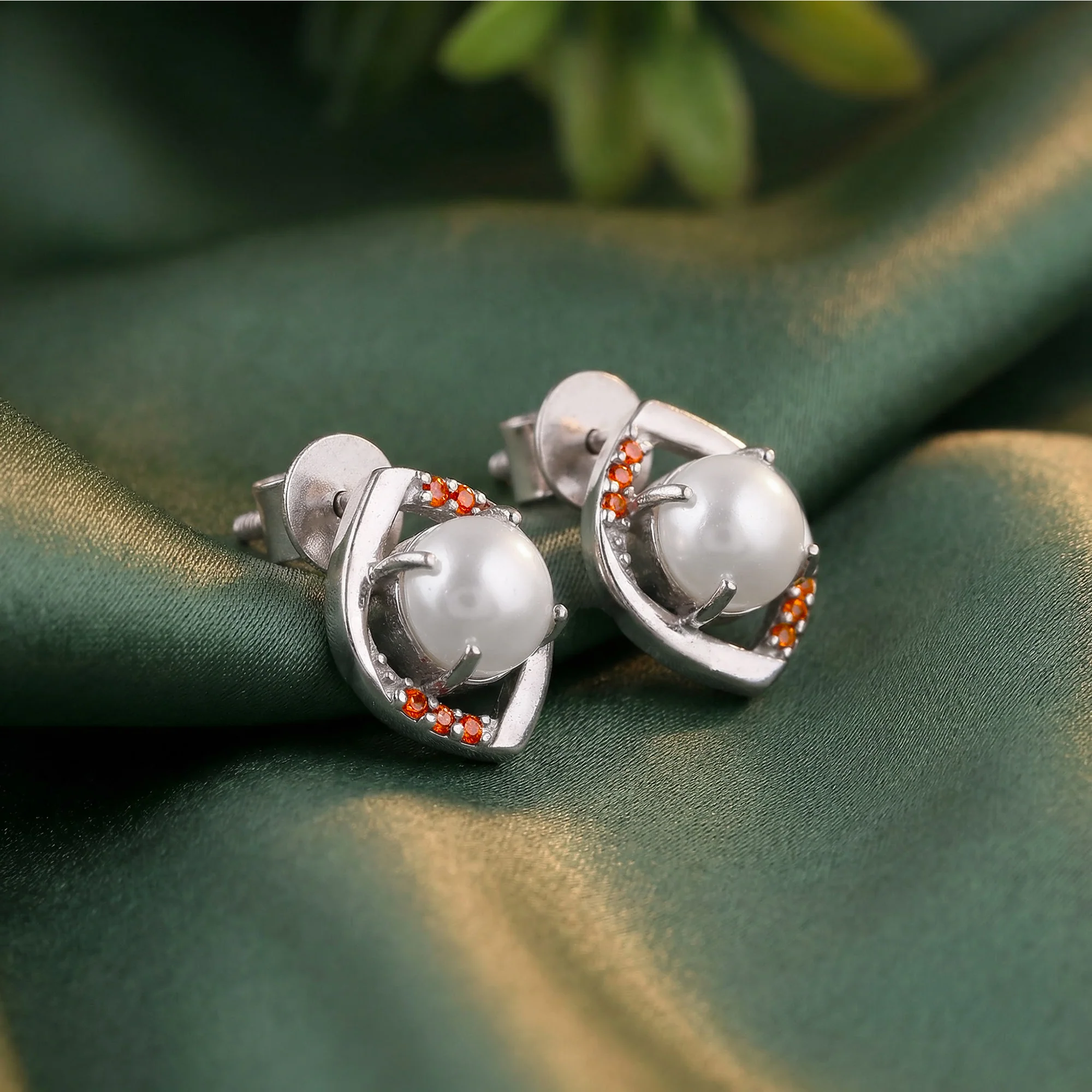 Silver Rudrani Earrings - Image 2