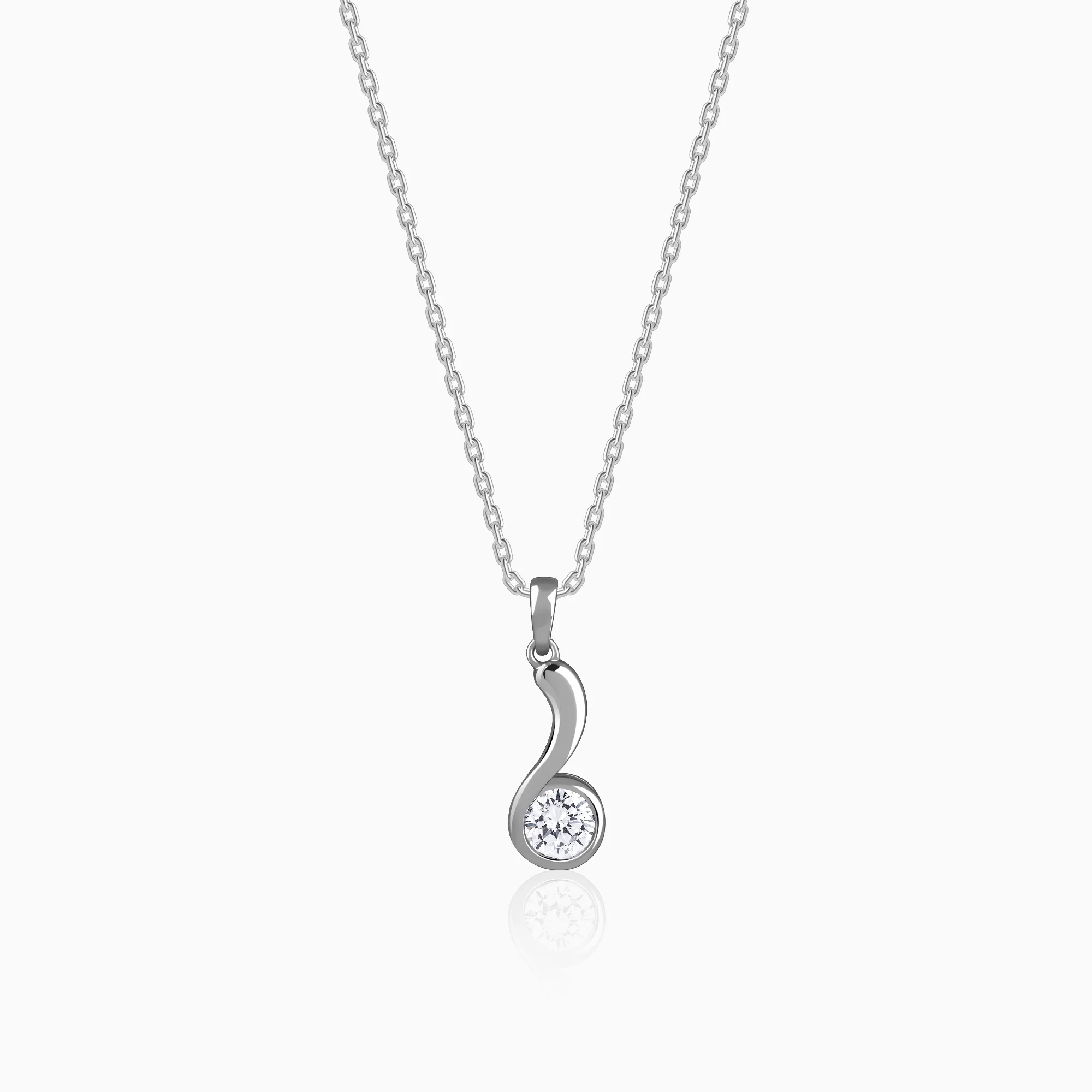 Silver Same Old Love Pendant With Link Chain - Image 3