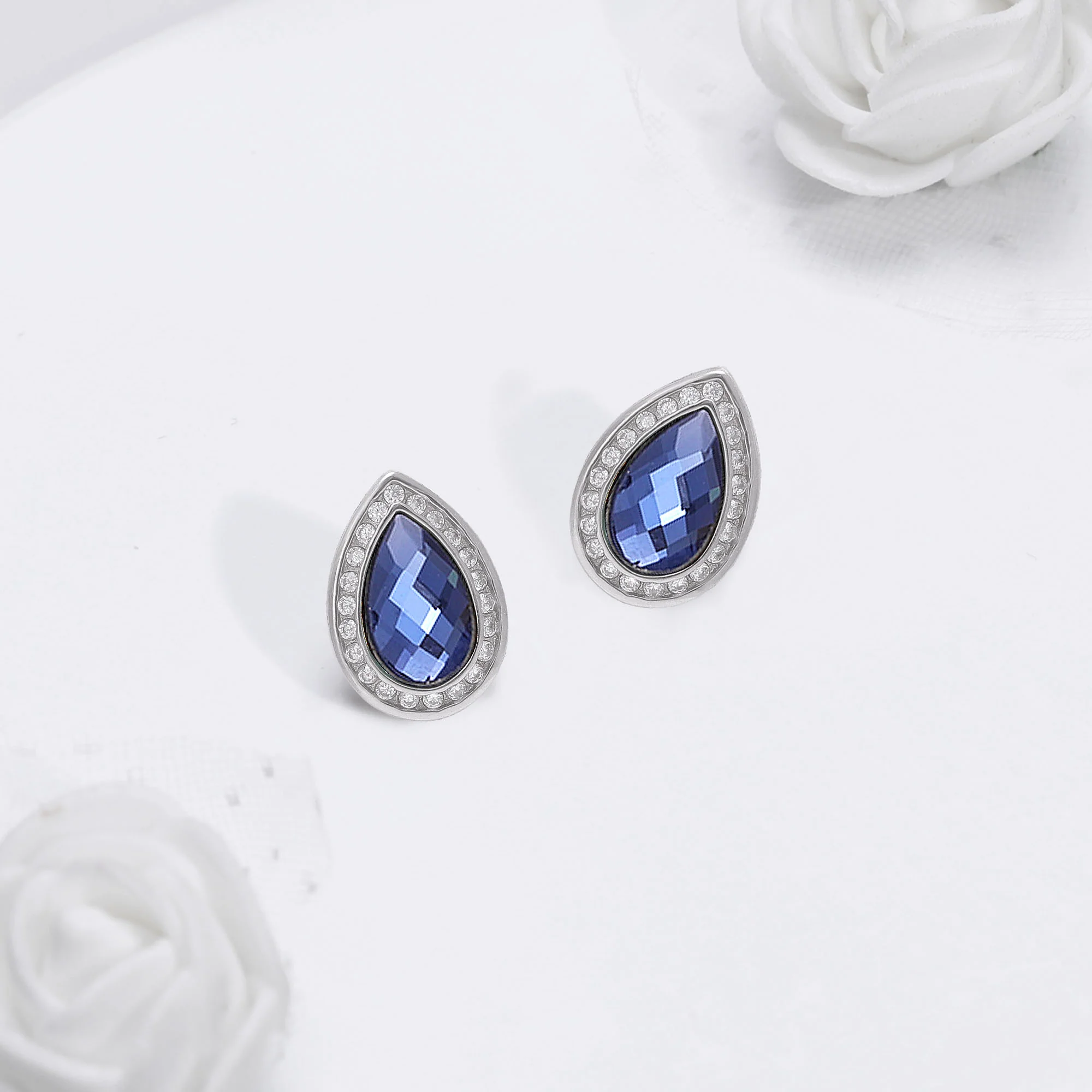 Silver In the Mood for Blues Earrings - Image 2