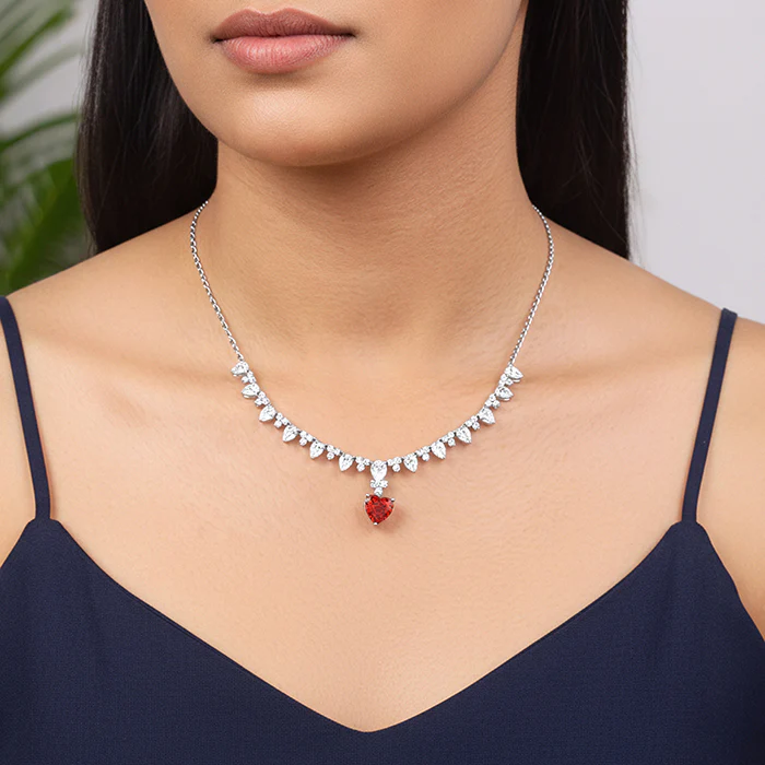 Silver Scarlet Promise Necklace - Image 3