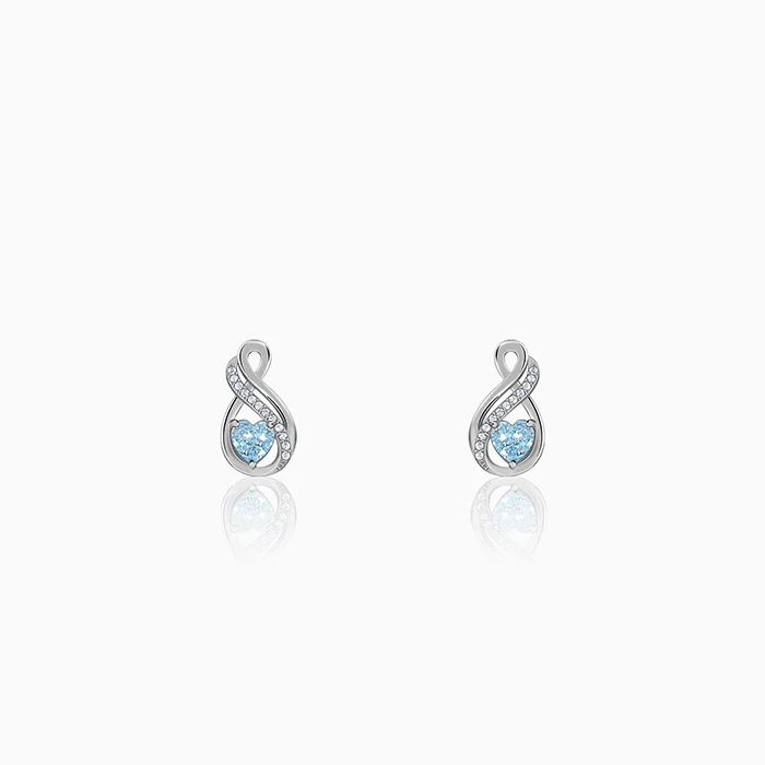 Silver Sea of Love Earrings