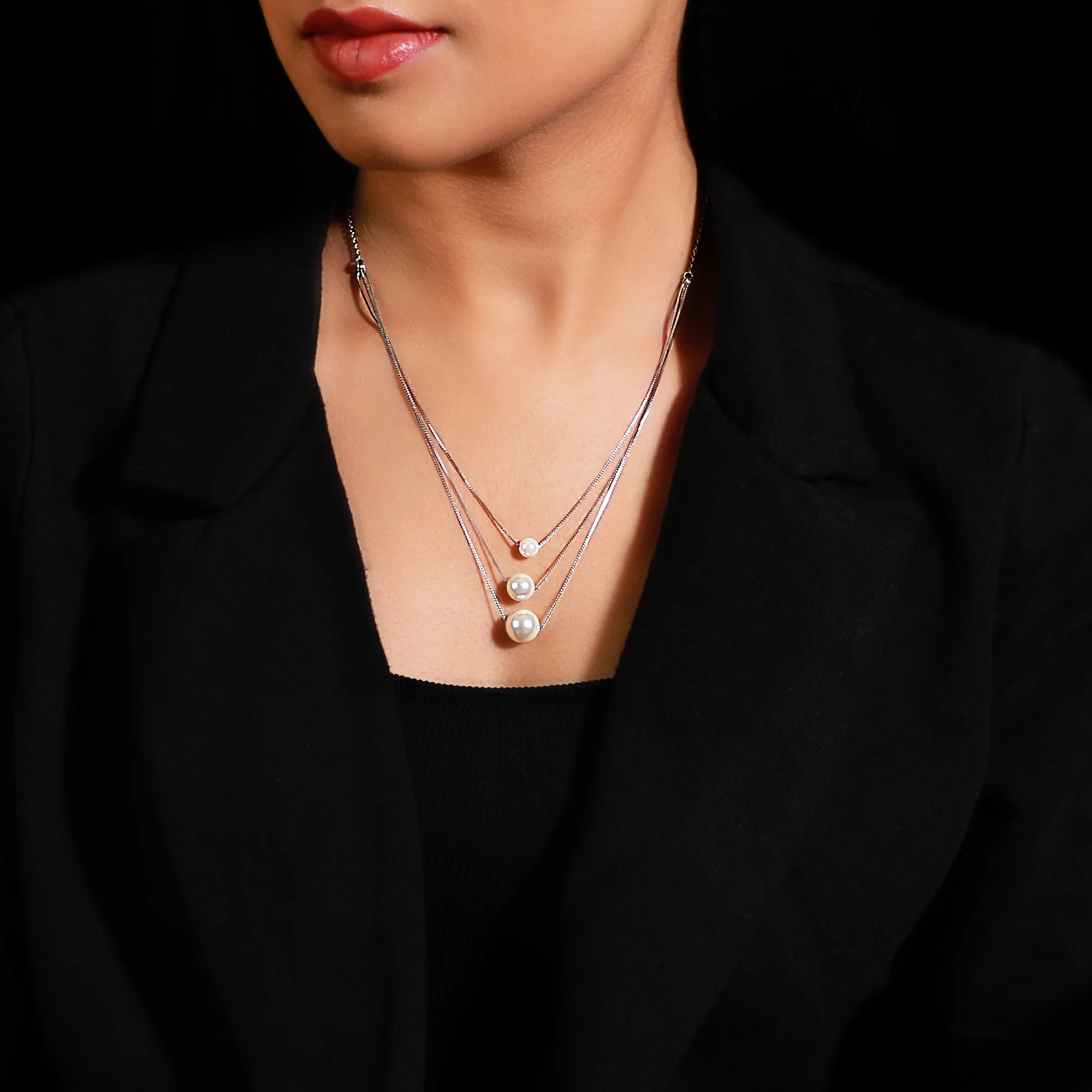 Silver Serene Pearl Set - Image 7