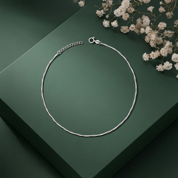 Silver Silk Anklet - Image 2