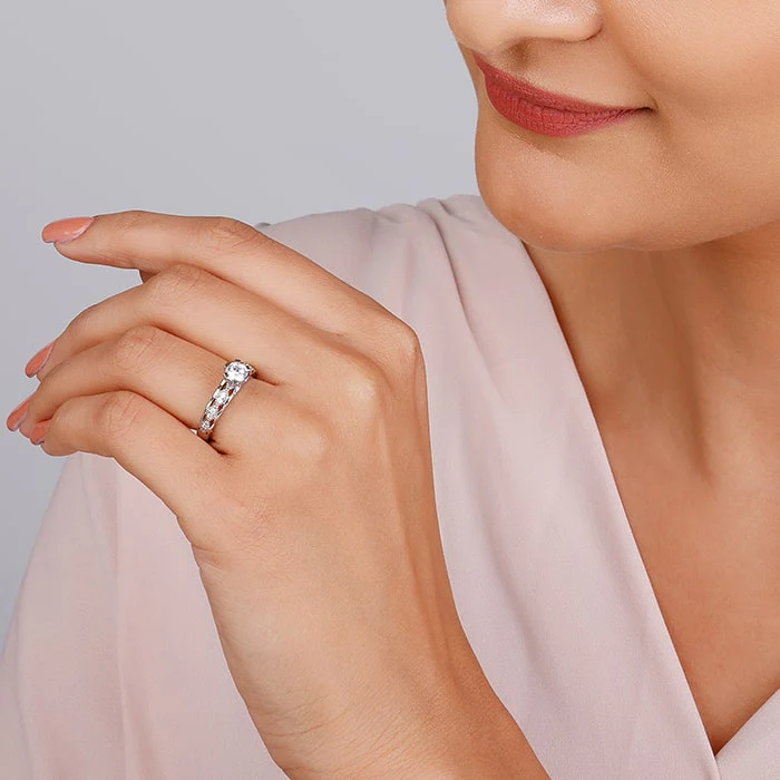 Silver Smitten by Love Ring - Image 3