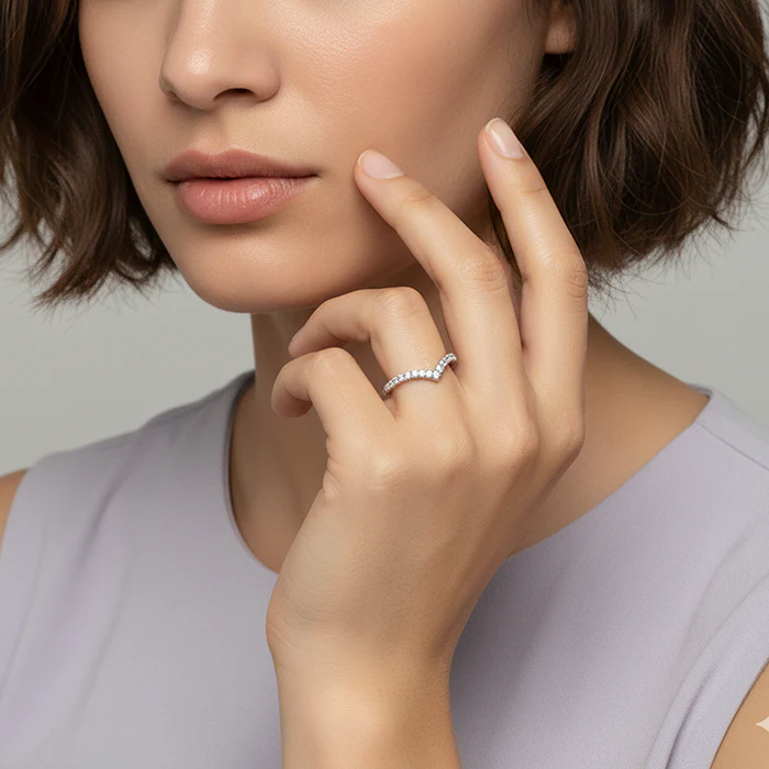 Silver Solid Shine Vanki Ring - Image 6
