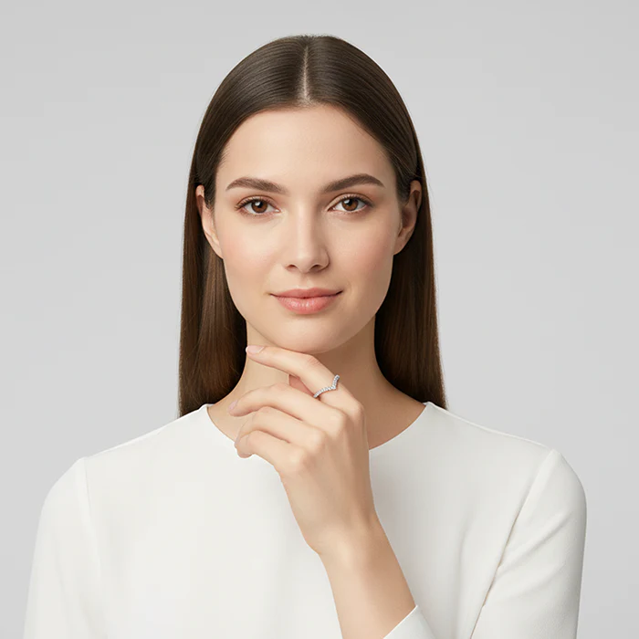 Silver Solid Shine Vanki Ring - Image 7