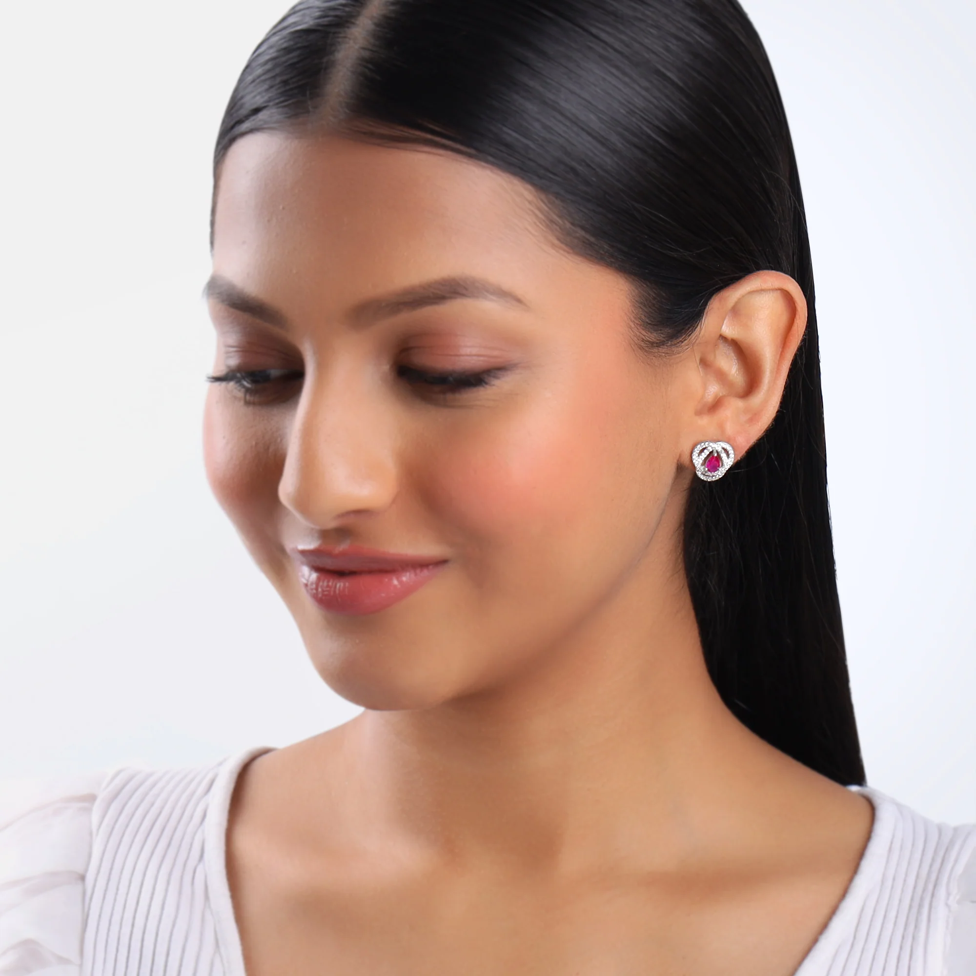 Silver Sophia Studs - Image 3