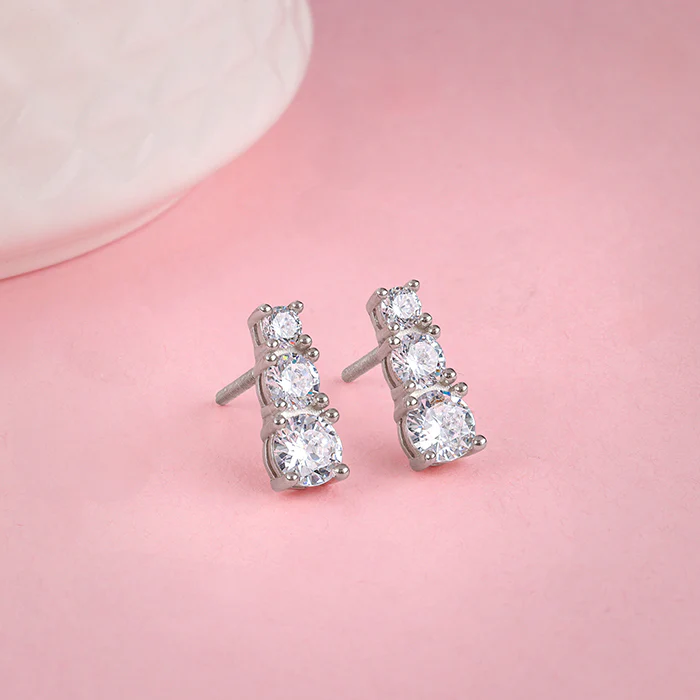 Silver Spark Snazz Earrings - Image 2