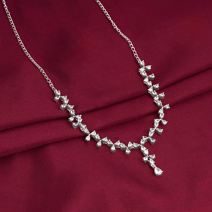 Silver Sparkling Beauty Necklace - Image 2