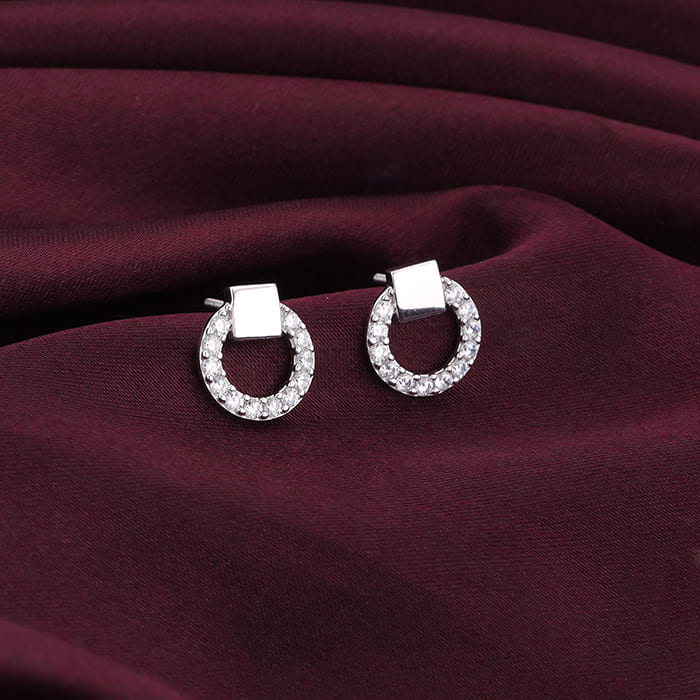 Silver Special Orb Earrings - Image 2