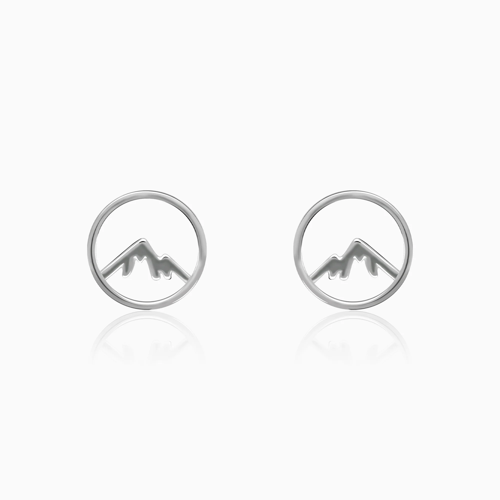 Silver Sphere Mountain Studs