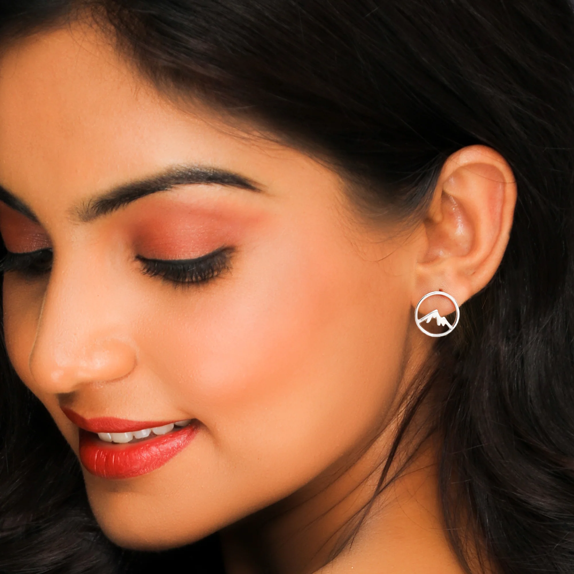 Silver Sphere Mountain Studs - Image 3