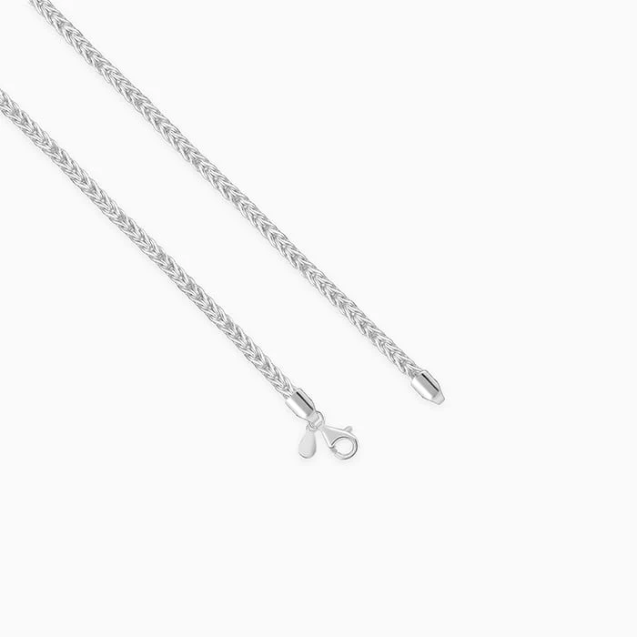 Silver Spiga Wheat Chain for Him - Image 4