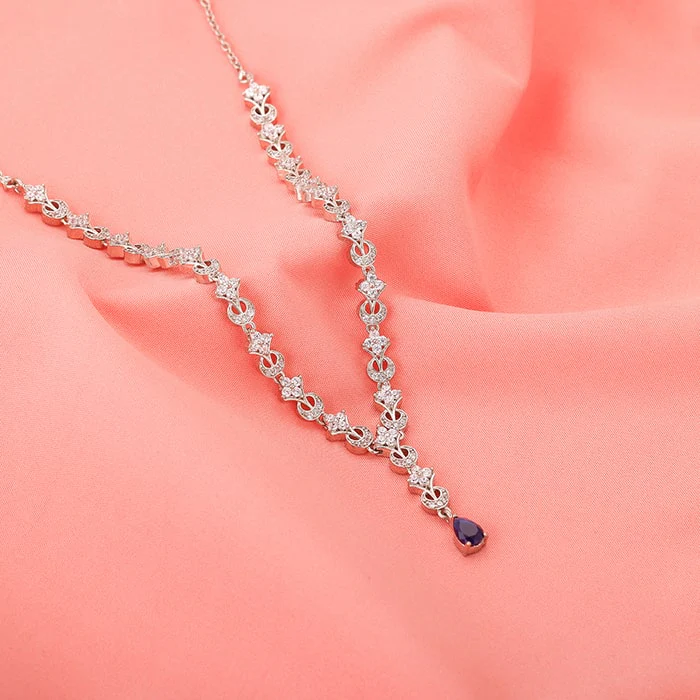 Silver Square Opulence Necklace - Image 2