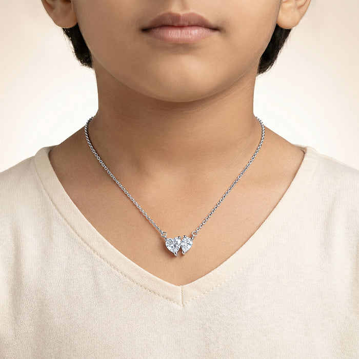 Silver Star Glow Kids Pendant with Link Chain - Image 3