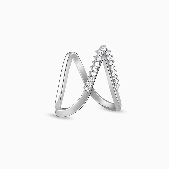 Silver Star-Studded Vanki Ring - Image 4