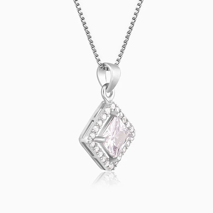 Silver Starlight Sparkle Pendant With Box Chain - Image 4