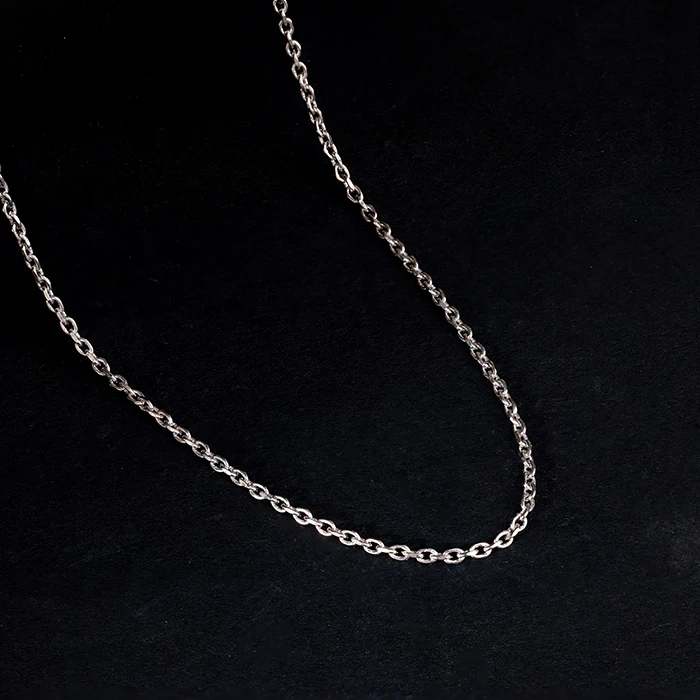 Silver Subtle Link Chain For Him