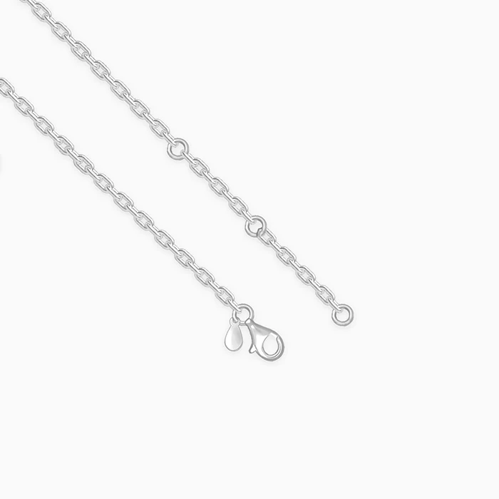 Silver Subtle Link Chain For Him - Image 4
